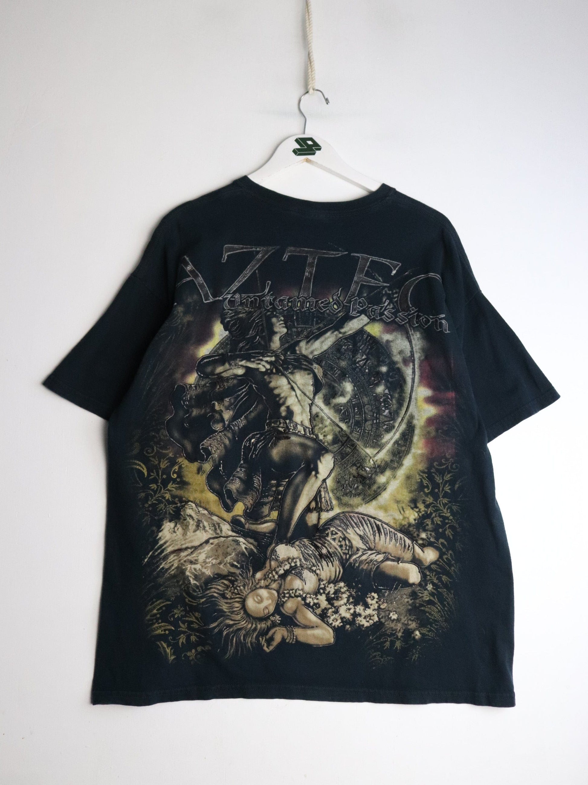 Aztec T Shirt Mens XL Black from propervintagecanada