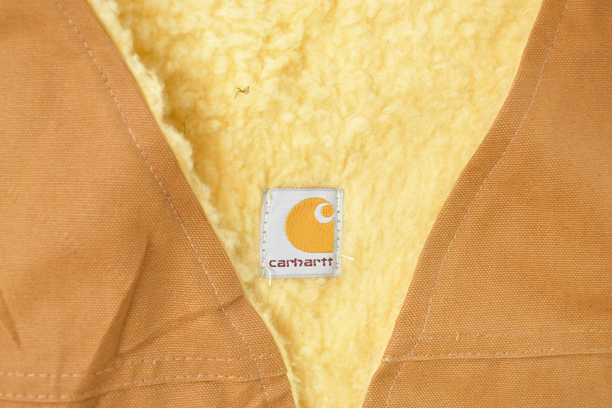 Vintage 1980s Carhartt Sherpa Lined Vest Jacket Mens Large