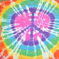 Vintage 1990s Delta Tie Dye Peace T-Shirt Men's XL