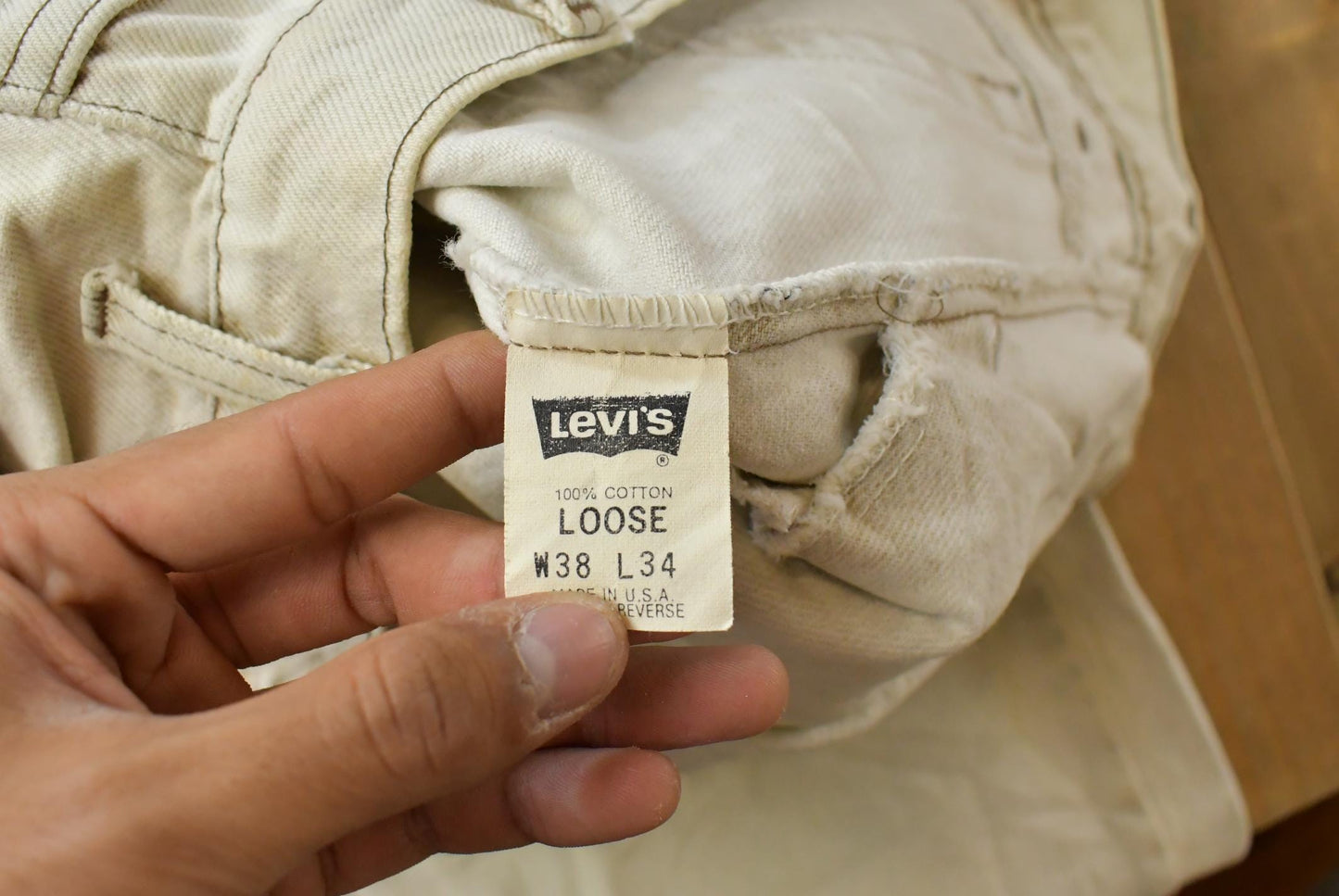 Vintage 1990s Levi Silver Tab Loose Fit Acid Wash Denim Jeans Men's 37 x 33