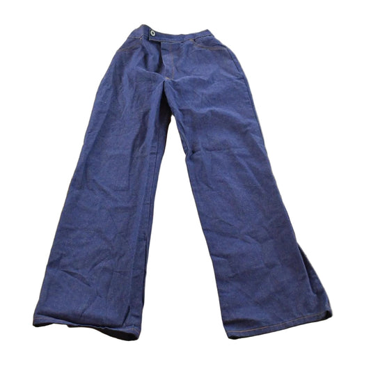 Vintage 1980s Montgomery Ward Flare Denim Blue Jeans Women's 24 x 30
