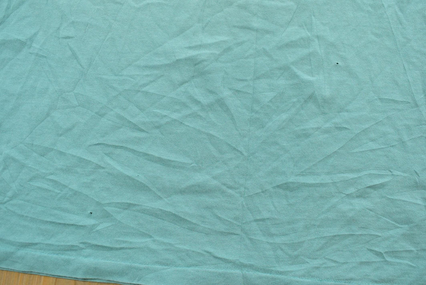 Vintage 1990s Hanes Her Way Teal Blank T-Shirt Men's L