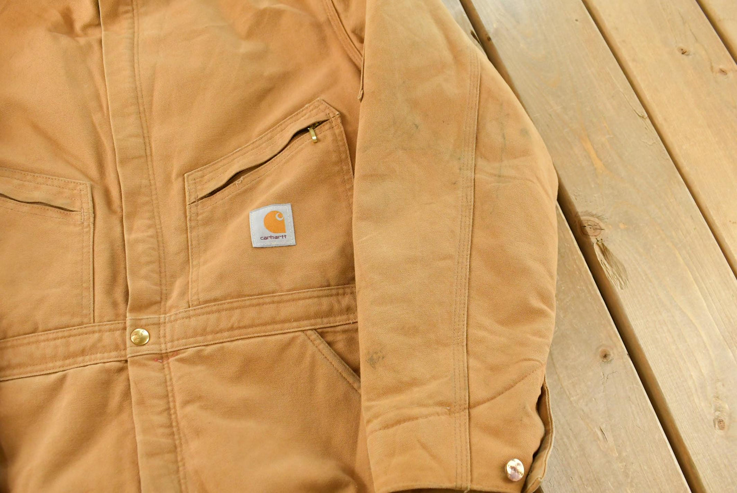Vintage 1990s Carhartt Canvas Coveralls Men's 37 x 31