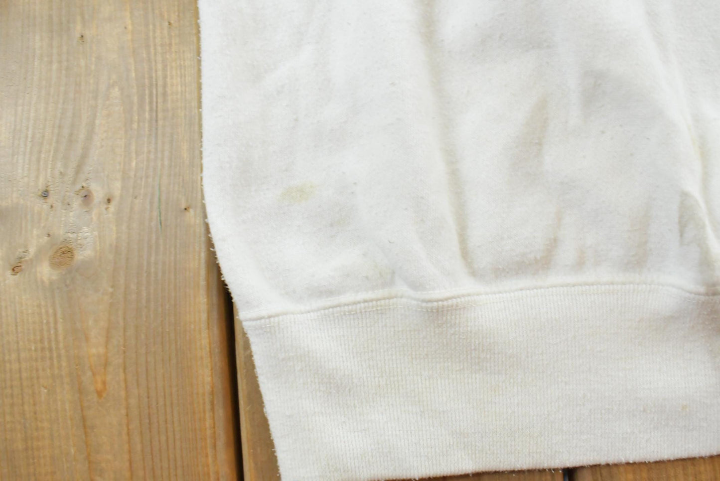 Vintage 1980s Gad-Abouts Blank White Crewneck Sweatshirt Men's S