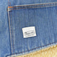 Vintage 1980s Madewell Sherpa Lined Denim Jean Vest Men's L