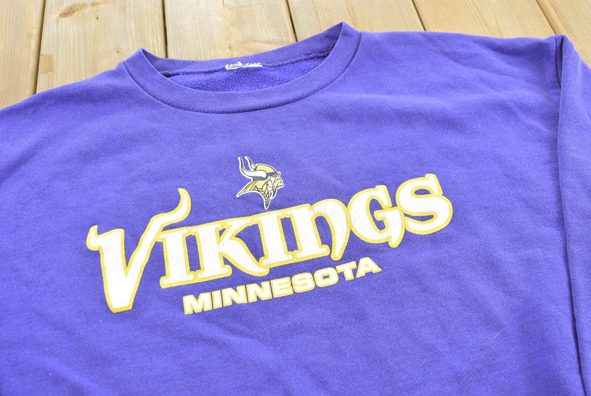 Vintage 1990s Minnesota Vikings NFL Football Crewneck Sweatshirt Men's XL