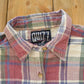 Vintage 1990s Quizz Plaid Flannel Button Up Shirt Women's M