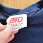 Vintage 1990s BVD Blank Navy Blue Crewneck Sweatshirt Men's L