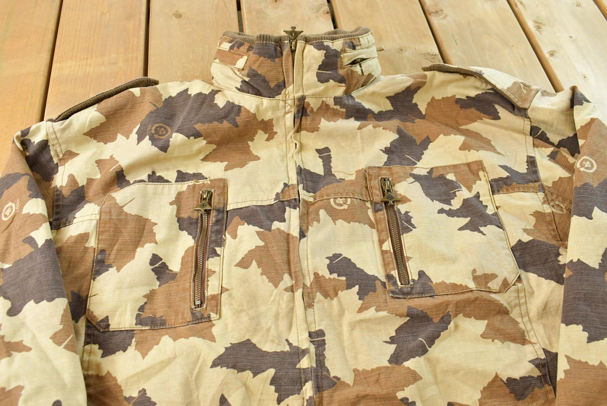Vintage Y2K LRG Fall Leaf Camo Bomber Jacket Men's 2XL