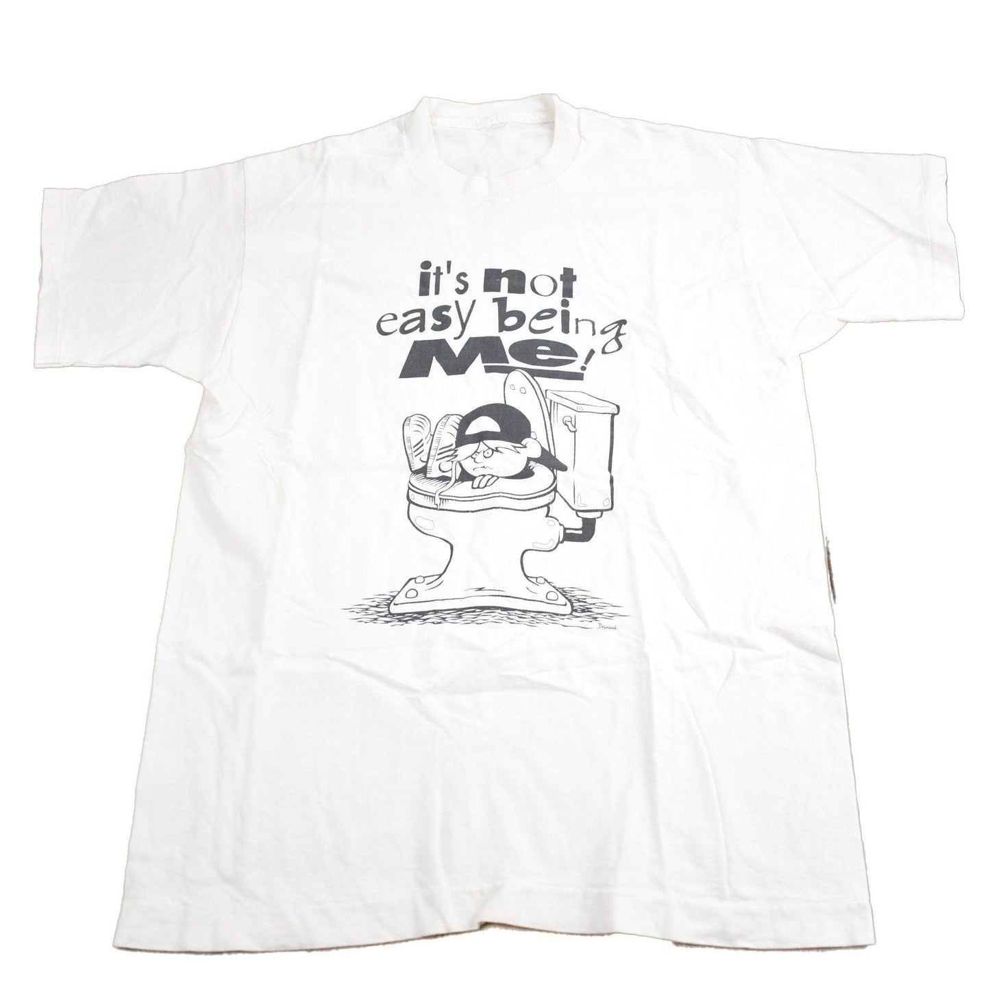 Vintage 1990s "Its Not Easy Being Me" Graphic T Shirt Men's Large