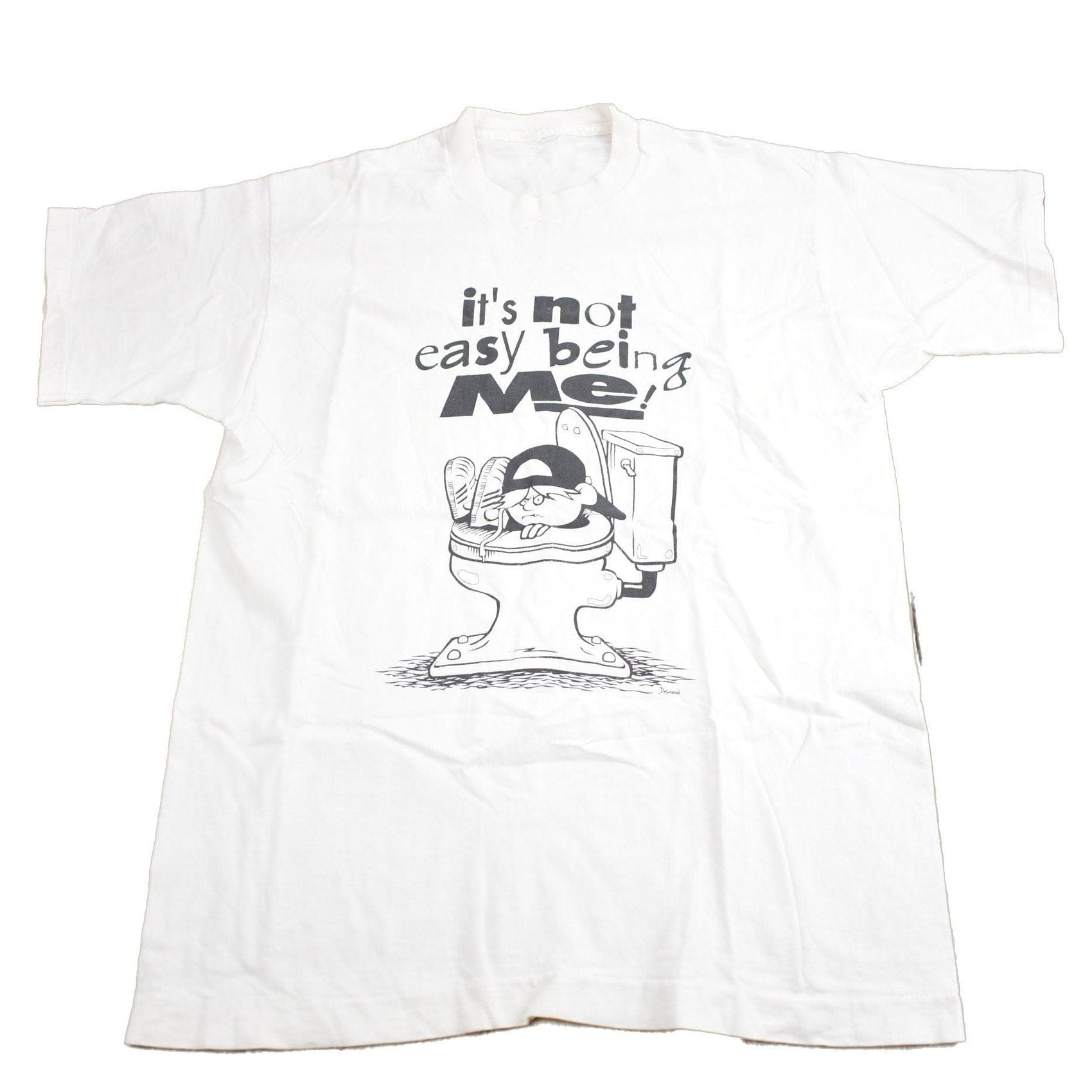Vintage 1990s "Its Not Easy Being Me" Graphic T Shirt Men's Large