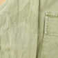 Vintage 1940s Military HBT Olive Drab Button Up Shirt Men's Medium