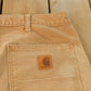 Vintage 2000s Carhartt Flannel Lined Canvas Work Pants Men's 37 x 28.5