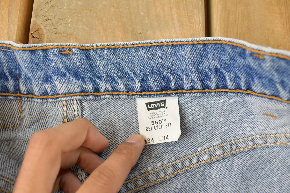 Vintage 1990s Levi's Orange Tab 550 Relaxed Fit Denim Jeans Men's 32 x 32.5