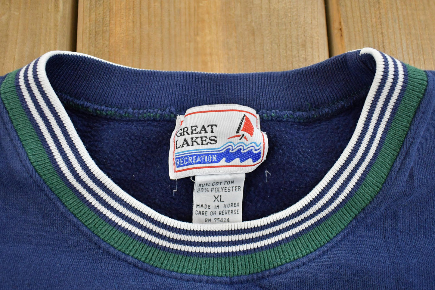 Vintage 1990s Great Lakes Embroidered Golf Crewneck Sweatshirt Men's XL