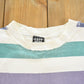 Vintage 1990s Rush Distressed Striped Crewneck Sweatshirt Men's XL