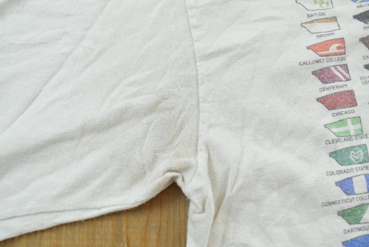 Vintage 2000s Collegiate Rowing Crew Long Sleeve T-Shirt Men's M