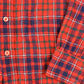 Vintage 1980s HW Virgin Wool Classic Plaid Flannel Button Up Shirt Men's M