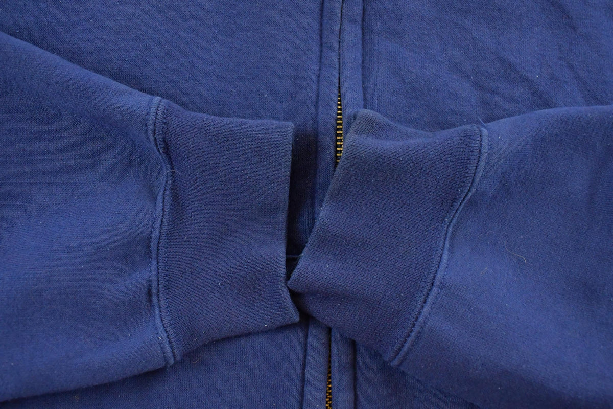 Vintage 1990s Carhartt Full Zip Hoodie Men's XL / Sun Faded / 90s Workwear / Zip Up Sweatshirt