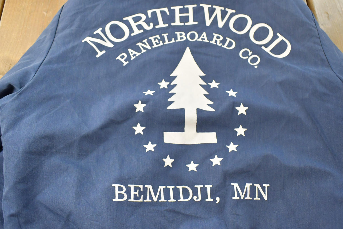 Vintage 1990s Northwood Panelboard Snap On Bomber Jacket Men's S