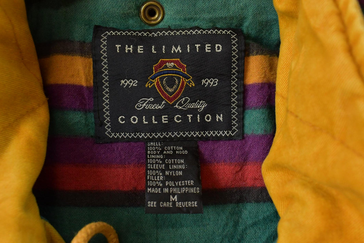 Vintage 1990s Limited Collection Lined Hooded Full Zip Light Jacket Men's L