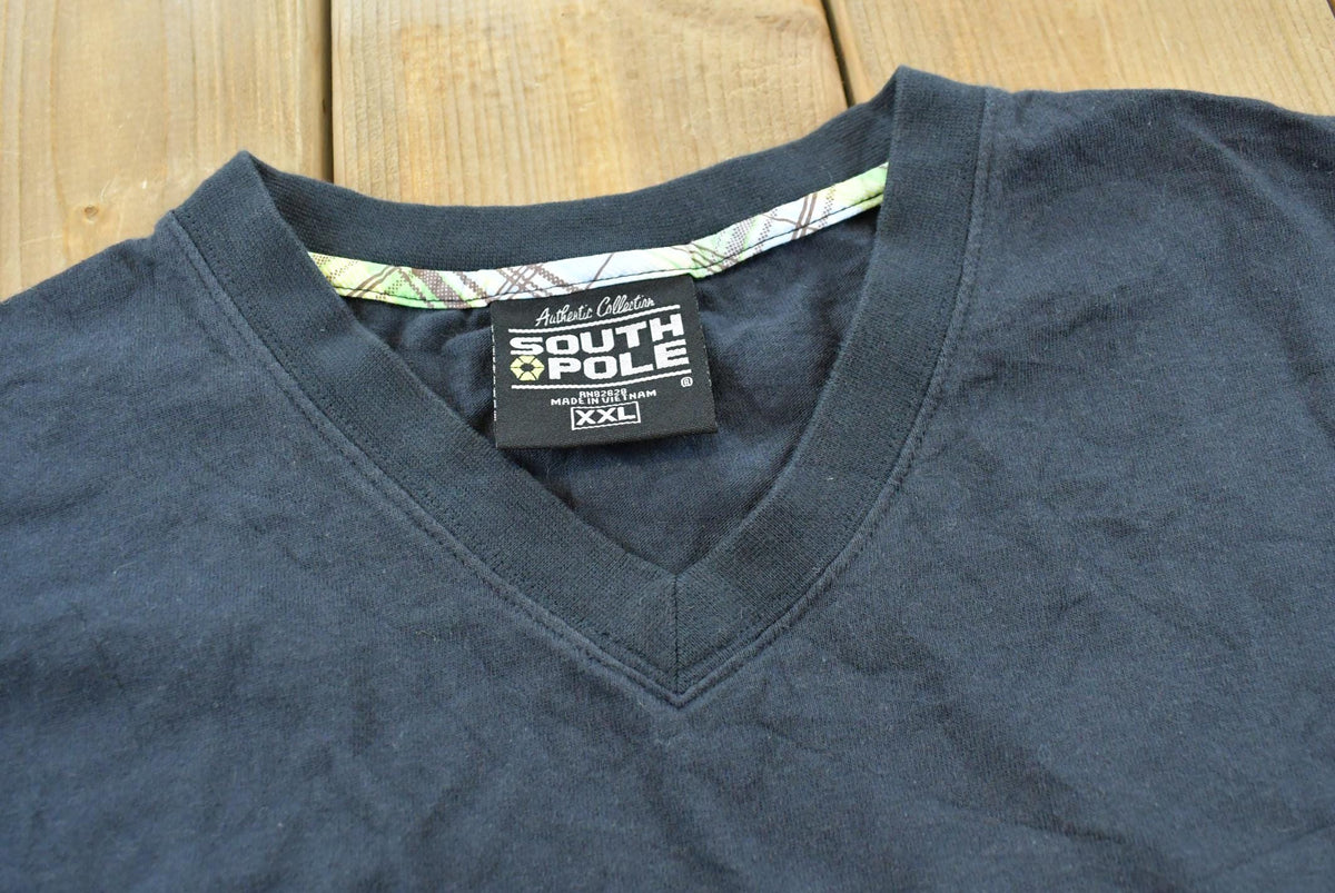 Vintage 2000s Southpole Embroidered Logo T-Shirt Men's 2XL
