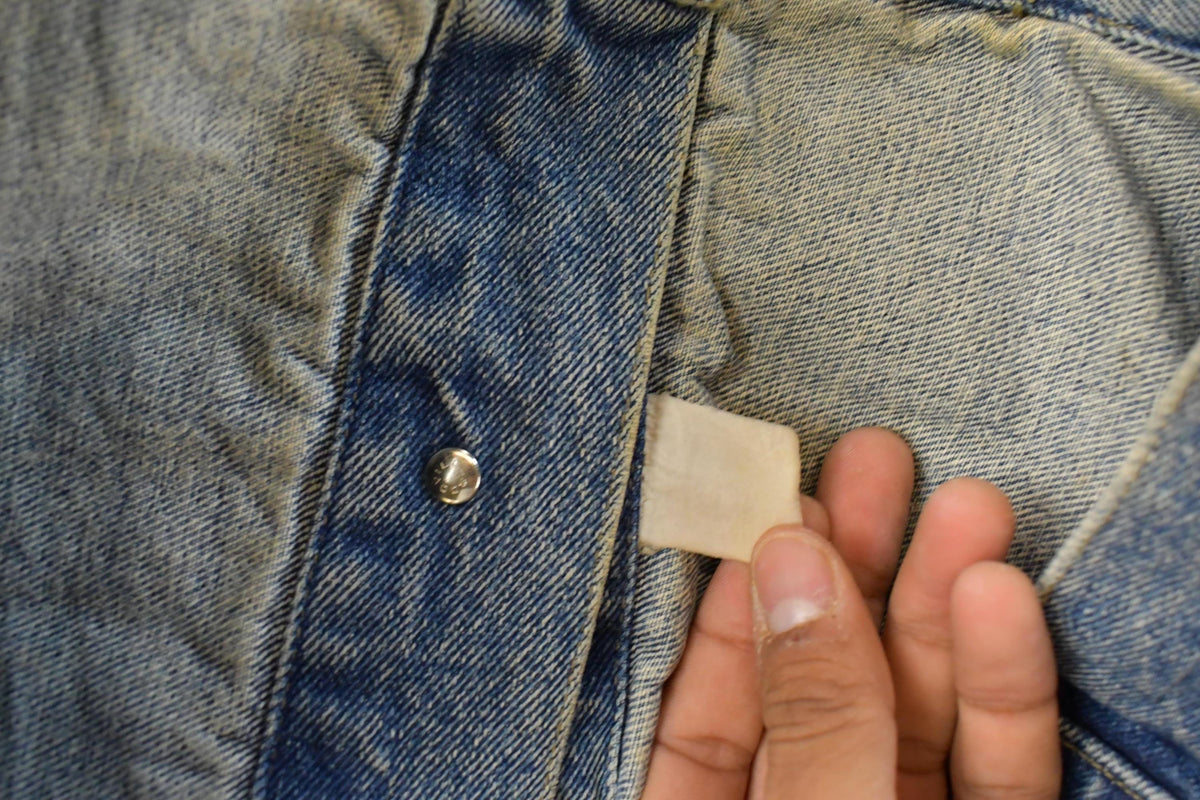 Vintage 1990s Calvin Klein Denim Jean Trucker Jacket Men's L-XL
