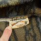 Vintage 1990s Cabela's Tree Bark Camo Fleece Full Zip Up Hoodie Sweatshirt Men's L