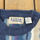 Vintage 1990s Cotton Traders 3D Cable Knit Crewneck Sweater Men's XL