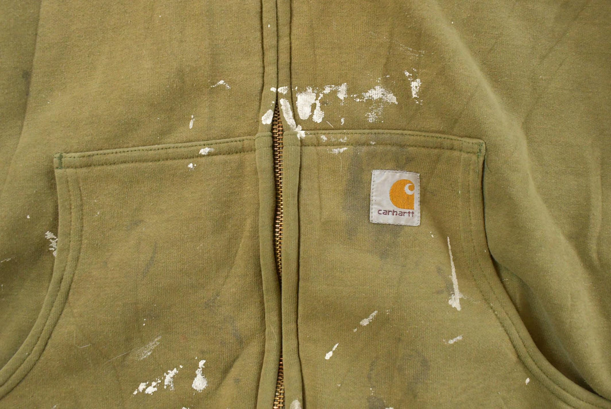 Vintage 1990s Carhartt Thermal Lined Heavy Weight Zip Up Hoodie Men's XL