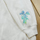 Vintage 1980s Floral Graphic Raglan Crewneck Sweatshirt Men's L