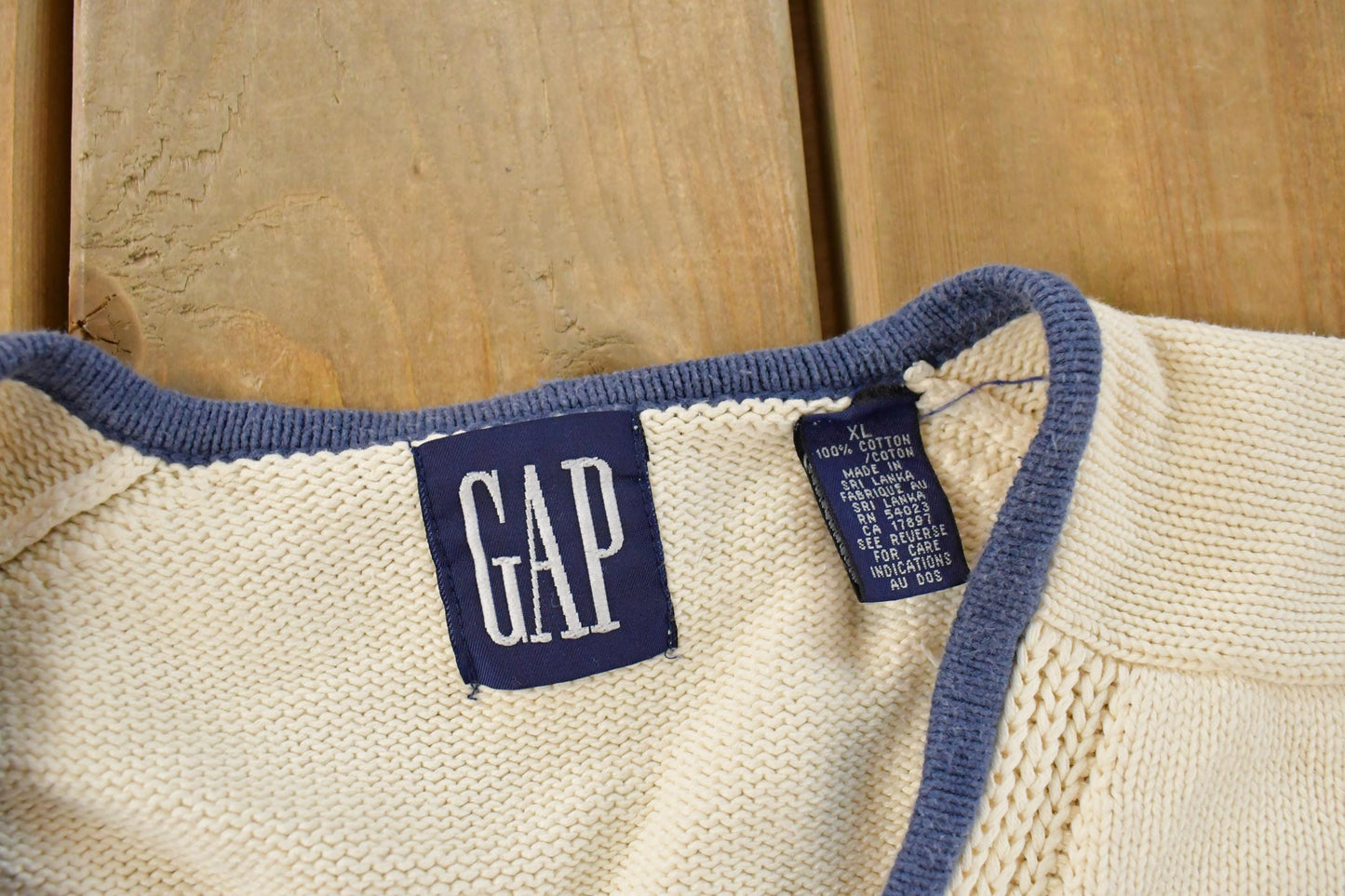 Vintage 1990s Gap Knit Cardigan Sweater Men's XL