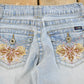 Vintage Y2K Angels Low Rise Flare Denim Jeans Women's 24 x 31.5