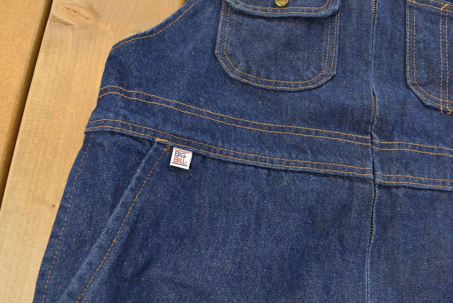 Vintage 1990s Big Bill Denim Overalls Men's 42 x 22