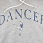 Vintage 1990s Ballerina Dancer Graphic Hoodie Sweatshirt Women's L