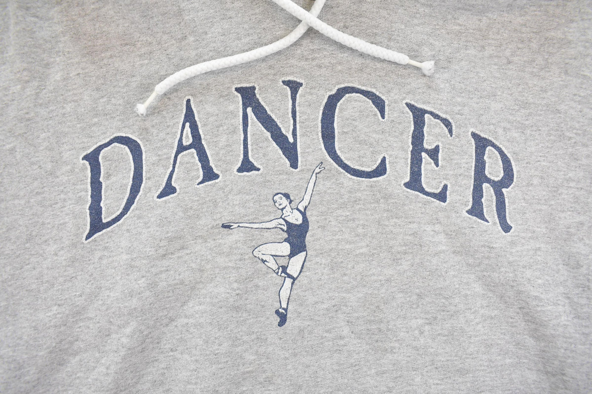 Vintage 1990s Ballerina Dancer Graphic Hoodie Sweatshirt Women's L