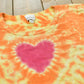 Vintage 1990s Fashion Bug Tie Dye Heart T-Shirt Women's 2XL