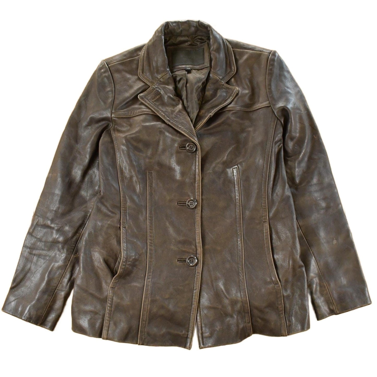 Vintage 1990s Avanti Leather Blazer Jacket Men's Small