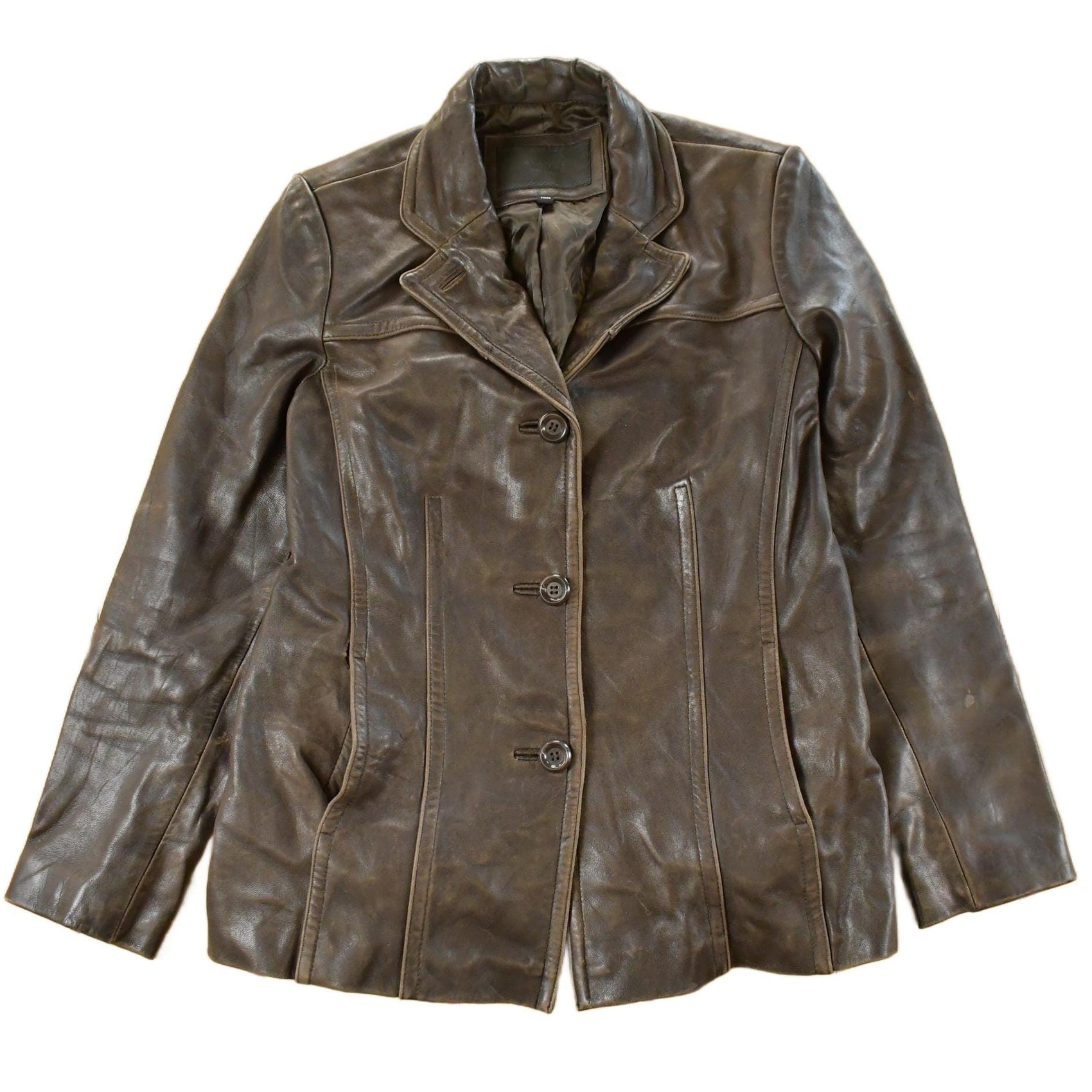 Vintage 1990s Avanti Leather Blazer Jacket Men's Small