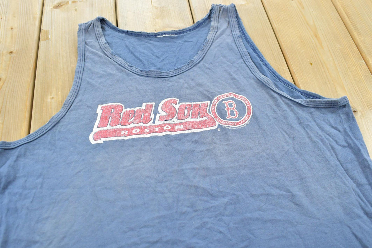 Vintage 2006 Distressed Boston Red Sox MLB Baseball Tank Top T-Shirt Men's L