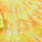 Vintage 1990s Tie Dye Yellow Long Sleeve T-Shirt Mens L