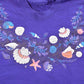 Vintage 90s Sea Shells Beach Graphic T-Shirt Men's L