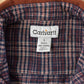 Vintage 1990s Carhartt Heavyweight Lined Workwear Button Up Shirt Men's L Tall