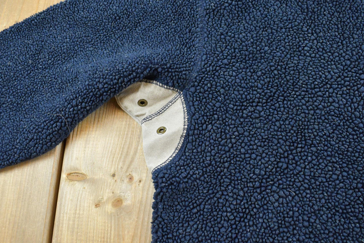 Vintage 1990s Roots Fleece Quarter Zip Sweatshirt Men's M