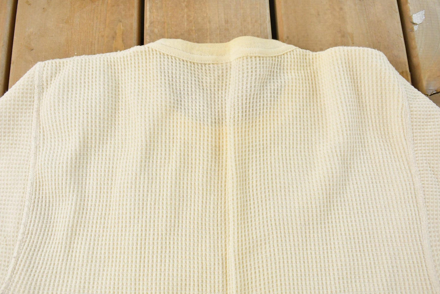 Vintage 1970s J.E. Morgan Long Johns Thermal Waffle Knit Long Sleeve Shirt Men's L-XL