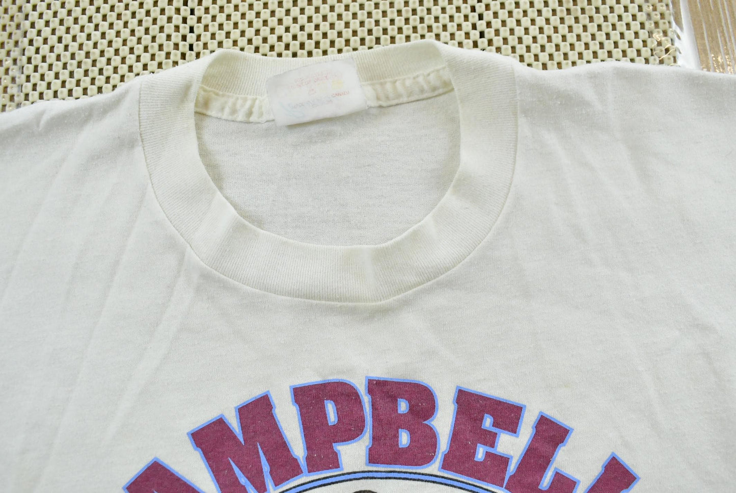 Vintage 1990s Campbells Athletics High School Sports T-Shirt Men's S