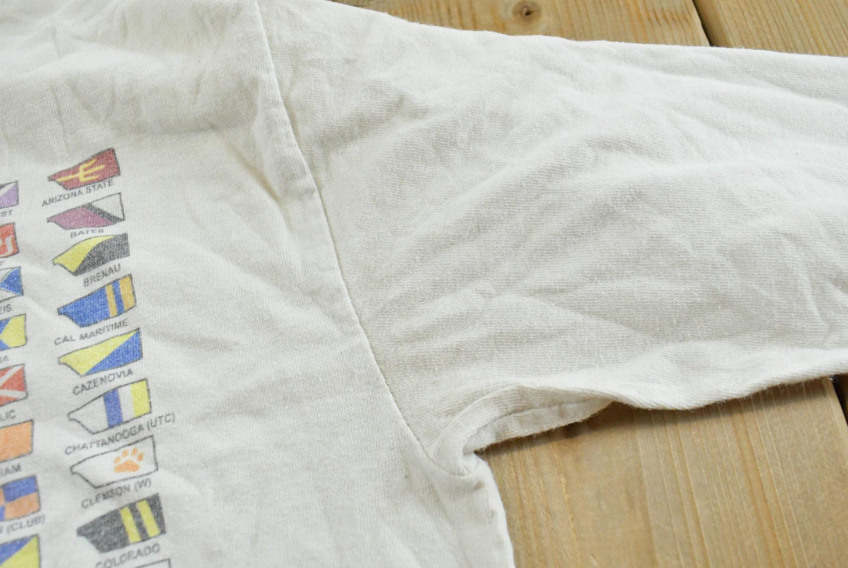Vintage 2000s Collegiate Rowing Crew Long Sleeve T-Shirt Men's M