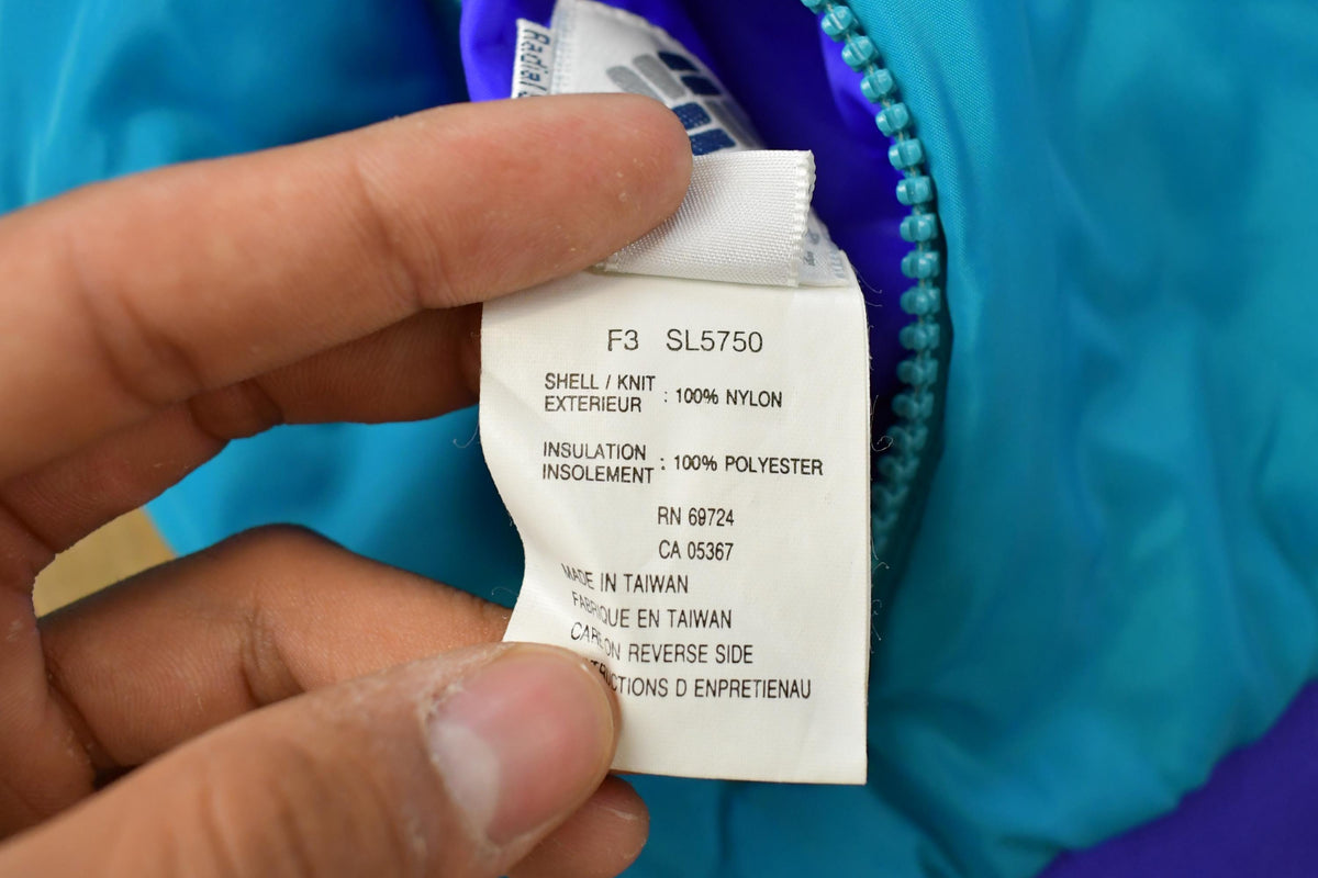 Vintage 1980s Columbia Reversible Full Zip Jacket Women's M