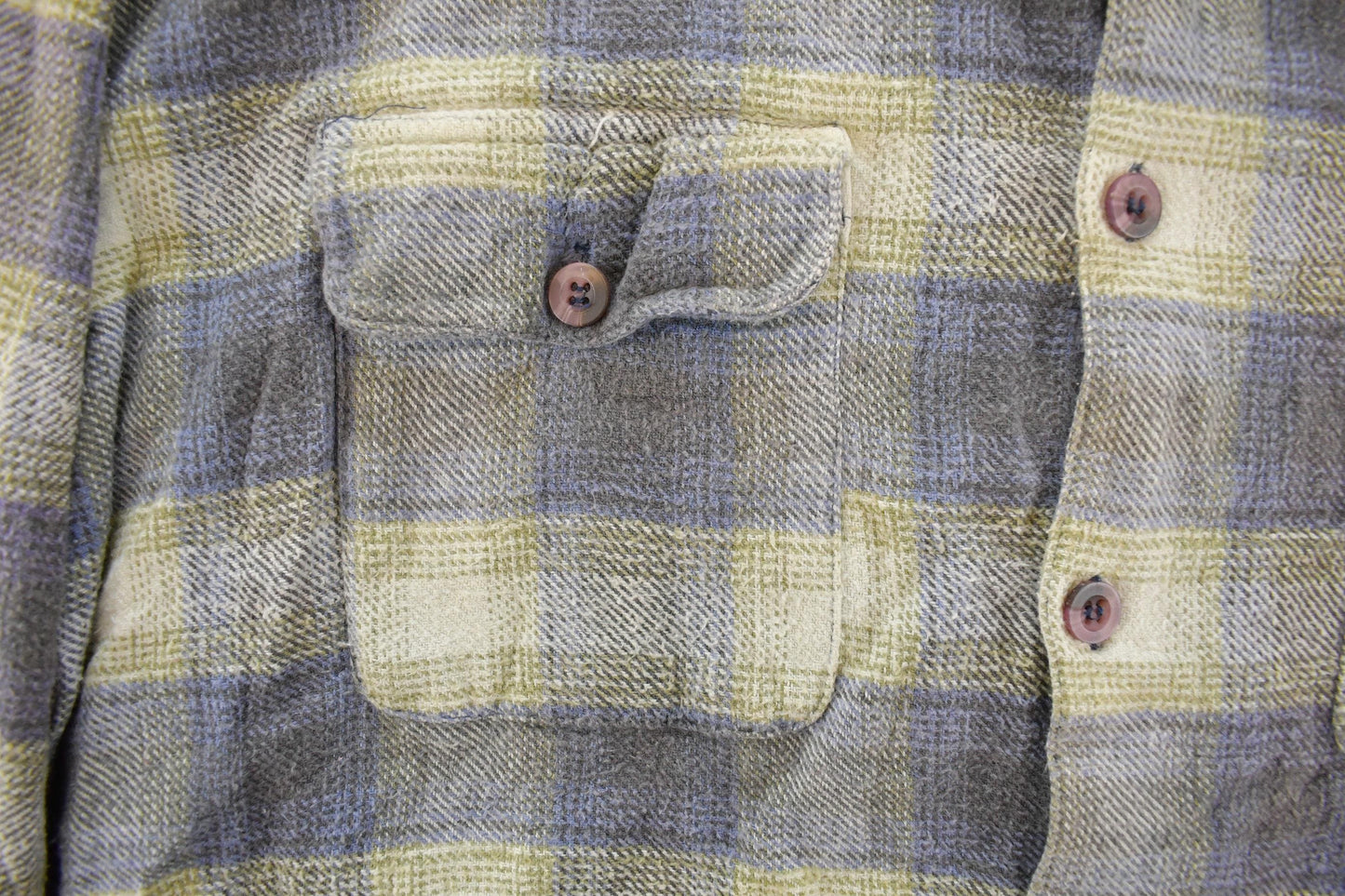 Vintage 1990s Above Sea Level Plaid Flannel Button Up Shirt Men's M