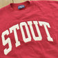 Vintage 1990s Jansport University Of Wisconsin Stout Embroidered Crewneck Sweatshirt Men's XL
